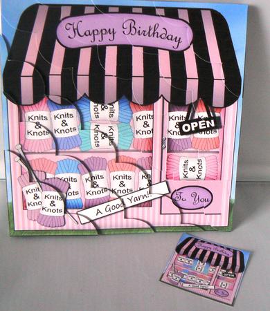 8 x 8 Little Knitting Shop Scalloped Corner Kit by Audrey Wilson