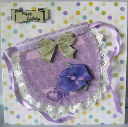 Apron Card Decoupage by Audrey Wilson