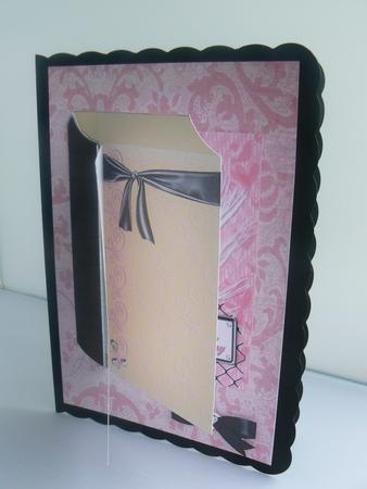 Pink Corset Book Card by Audrey Wilson