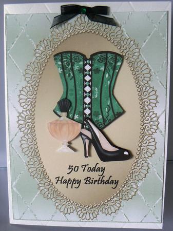 Green Corset - 50 Today by Audrey Wilson