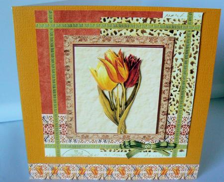 Spring Tulips - Decoupage by Audrey Wilson