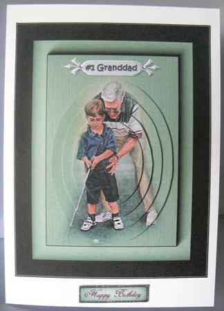 #1 Granddad Oval Pyramid by Audrey Wilson