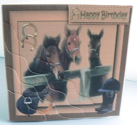 Lets Go Horse Riding Side Stacker by Audrey Wilson