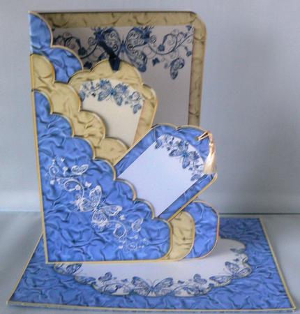 Crinkle Scalloped Pocket Card Kit 4 by Audrey Wilson