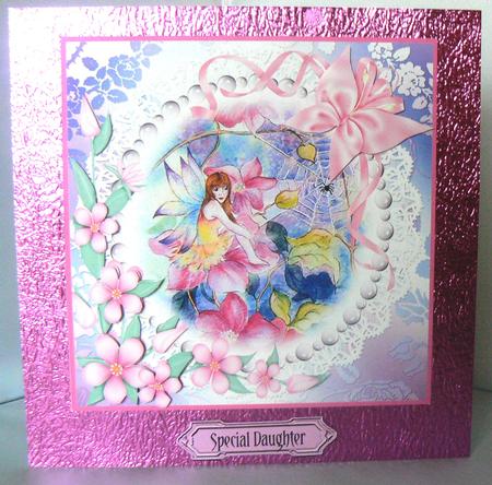Watercolour Fairy and Spiders Web Decoupage Sheet by Audrey Wilson
