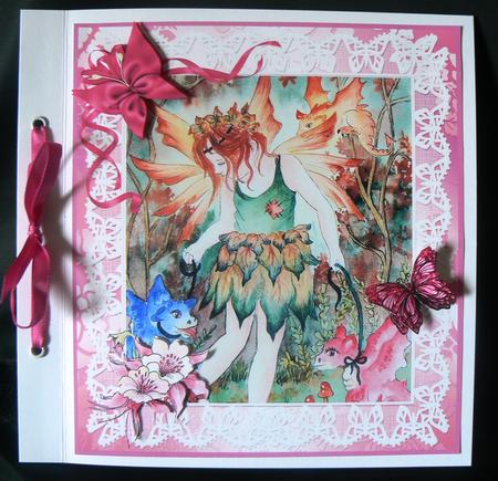 Watercolour Fairy with Dragons Decoupage Sheet by Audrey Wilson