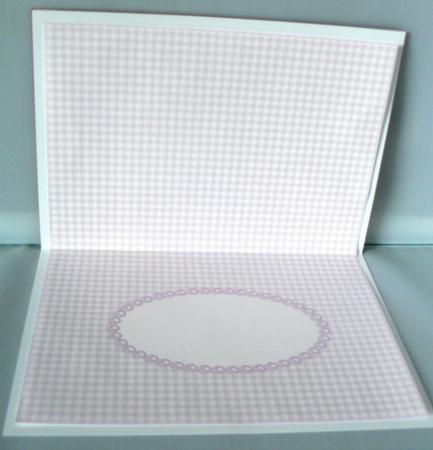 Pastel Pink Gingham Insert by Audrey Wilson