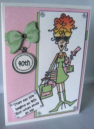 Rita Life Begins at 40 Quick Card by Audrey Wilson