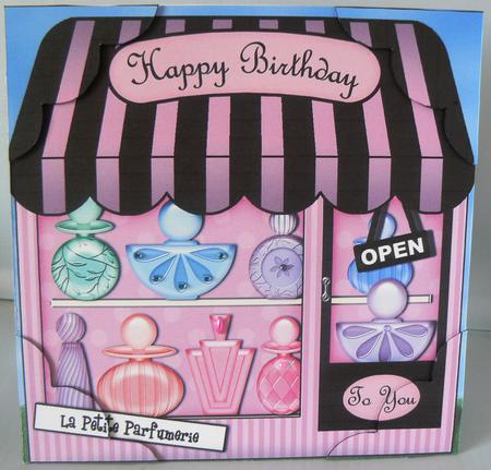 8 x 8 the Little Perfume Shop Topper by Audrey Wilson