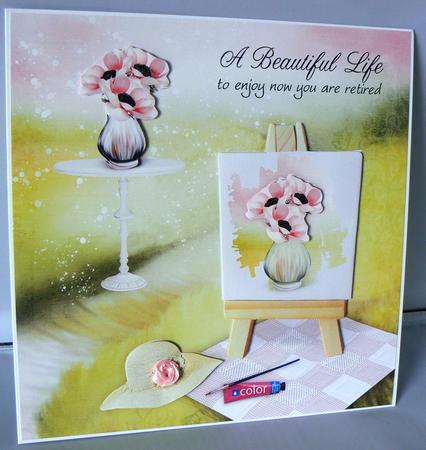 Painters Dream Anemone 8x8inch Step by Step Retirement by Audrey Wilson