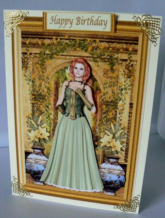 Summers Day Decoupage Topper by Audrey Wilson