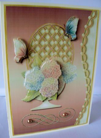 Lattice & Butterflies Card Topper 2 by Audrey Wilson