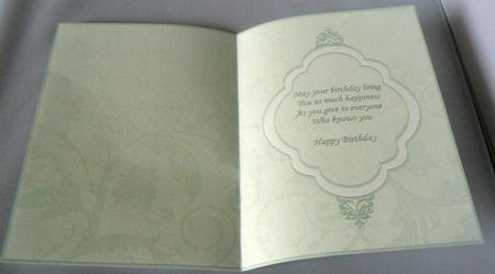 Birthday Insert Mint for Portrait Cards by Audrey Wilson