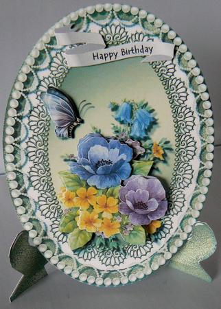 Beauty of Nature Oval Topper & Card Stand 2 by Audrey Wilson