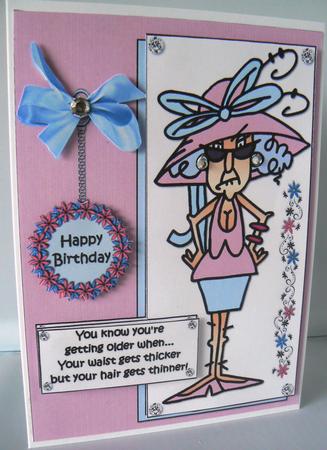Stella's Hair is Thinner Quick Card by Audrey Wilson