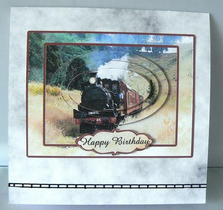 Steam Trains 2 Card Sheet by Audrey Wilson