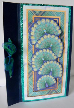 The Scottish Peacock Dl Card Sheet by Audrey Wilson