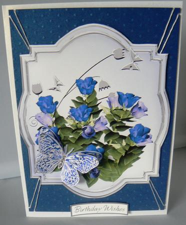 Shaped Metal Framed Flower Toppers by Audrey Wilson