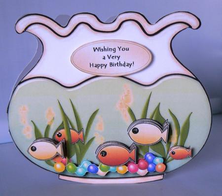 Life is a Fish Bowl Card 2 by Audrey Wilson