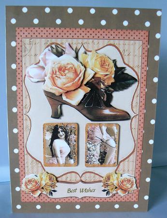 Polka Dots A4 Backing Paper in Brown and White by Audrey Wilson