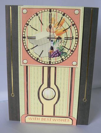 Harvest Time Grandfather Clock by Audrey Wilson