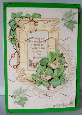 Butterfly Frame Wavy Side Stacker by Audrey Wilson