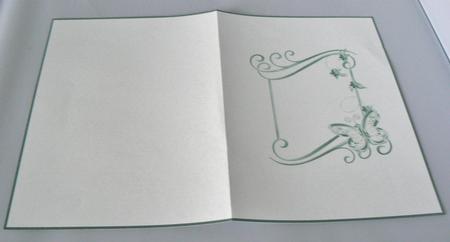 Pretty Green Butterfly Insert by Audrey Wilson