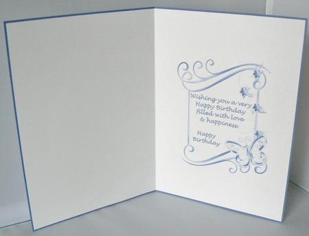 Pretty Blue Butterfly Insert1 by Audrey Wilson