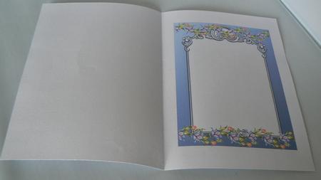 Blue Floral Insert by Audrey Wilson
