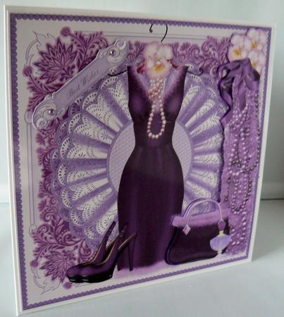 Simply Divine Shoes and Bag Card Topper by Audrey Wilson