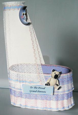 Baby Boy Moses Basket by Audrey Wilson