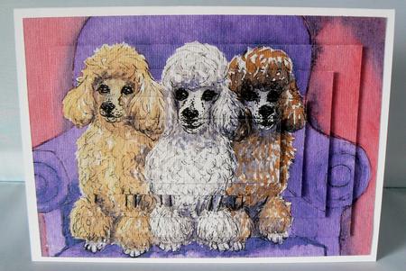 A Pack of Poodles Pyramid by Audrey Wilson