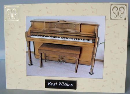 Piano Decoupage by Audrey Wilson
