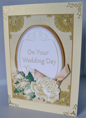 Cream Rose Your Wedding Day 7x5in Floral Step by Step by Audrey Wilson