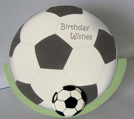 Football Wobble Card by Audrey Wilson