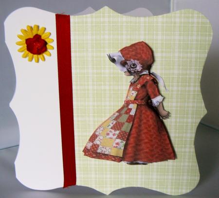 3D Decoupage Bonnet Girls by Audrey Wilson