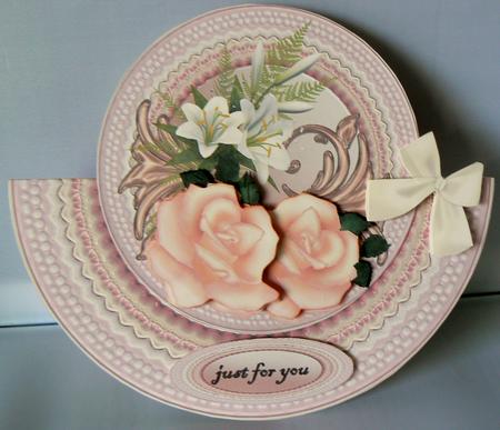 Wobble Card Roses and Liliies by Audrey Wilson