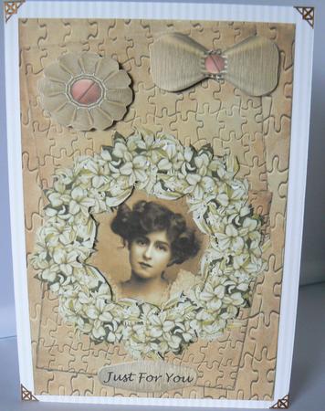 Steampunk Vintage Lady in Sepia by Audrey Wilson