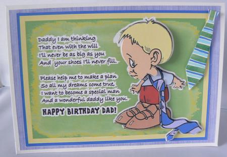 Daddy's Shoes - Birthday by Audrey Wilson