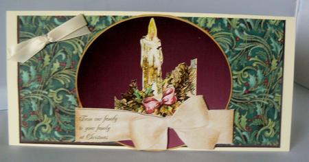 Candles at Christmas 2 Card Sheet by Audrey Wilson