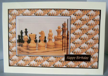 Chess Card Front by Audrey Wilson