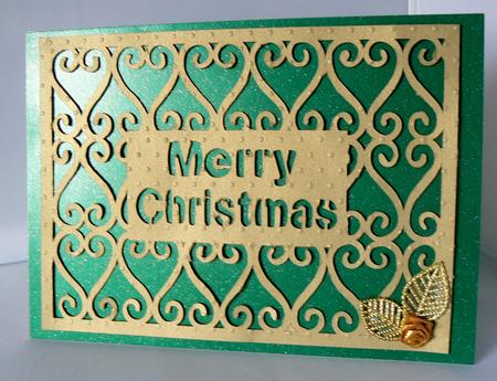 Merry Christmas Filigree Overlay by Audrey Wilson