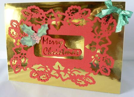 Holly And Ivy Card - Silhouette by Audrey Wilson