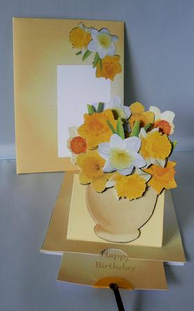 Slider-easel - Floral - Daffodils by Audrey Wilson