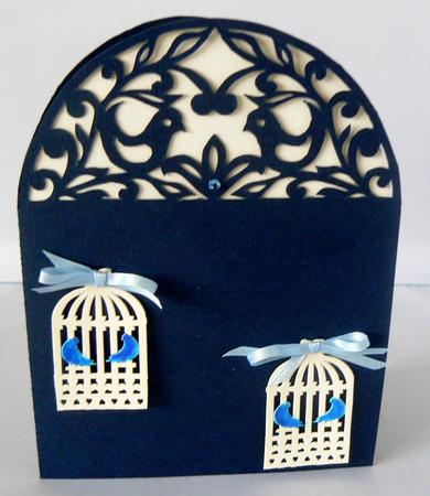 211 Two Birds Arched Card by Audrey Wilson