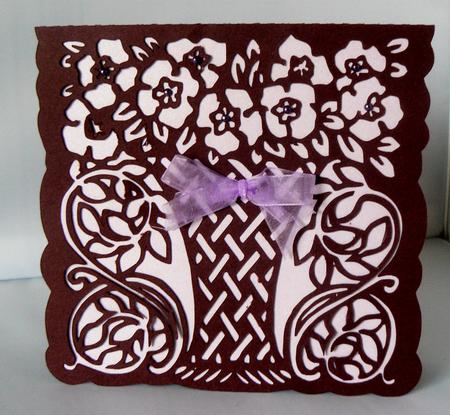 294 Shaped Vase & Flowers by Audrey Wilson