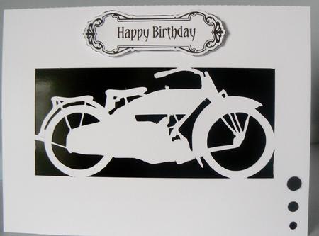 VINTAGE HARLEY-DAVIDSON MOTORCYCLE by Audrey Wilson