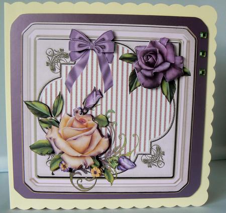 Heritage Roses in Lavender by Audrey Wilson