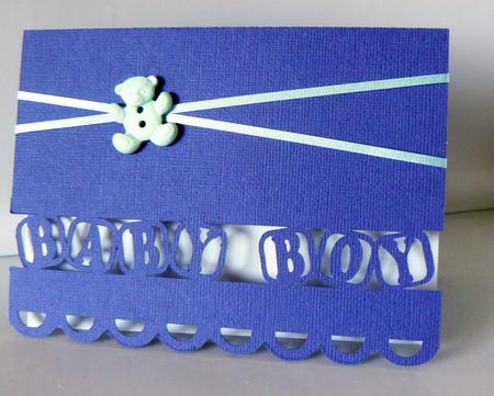 327 Baby Boy Card by Audrey Wilson