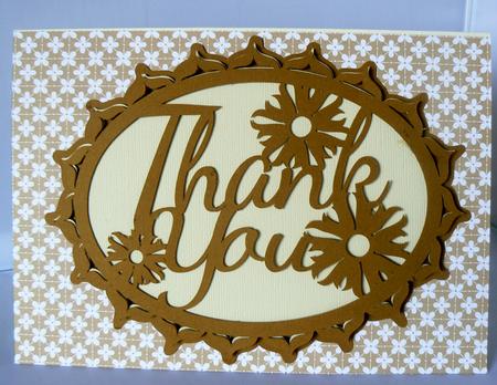 Thank You - Oval Panel by Audrey Wilson